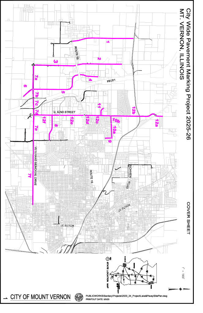 Road map of city